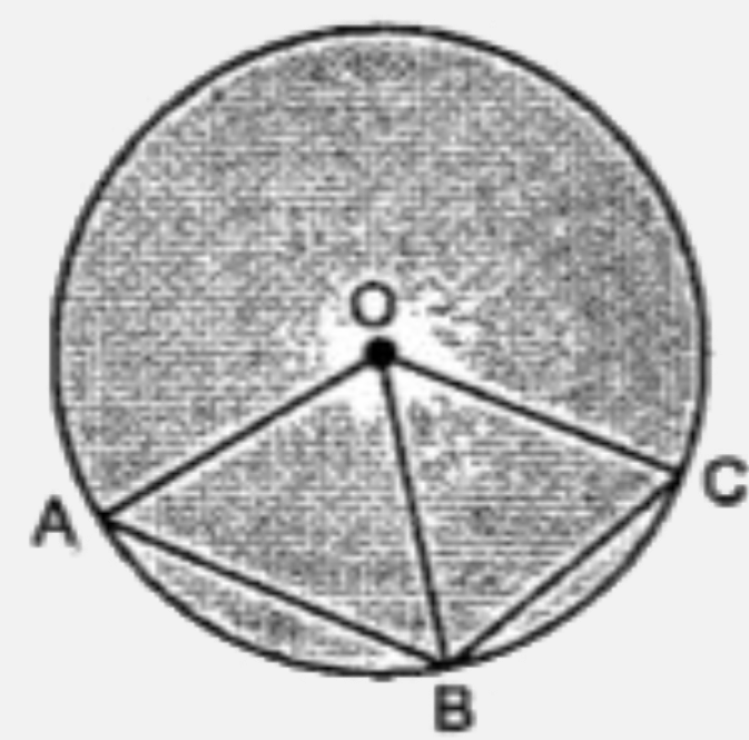 In the given AB is a side of regular pentagon and BC is a side of regular hexagon.     angle BOC