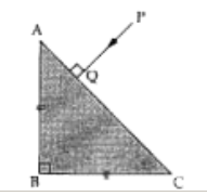 A ray of light PQ is incident normally on the hypotenuse of a right angled prism ABC as shown  in the diagram.         Name an instrument where this action of the prism is used.