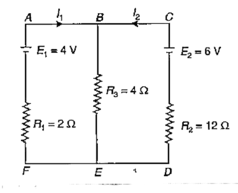 In the circuit given, E(1)