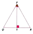 In the given trianglePQR, the angle bisector PS of angleP is also the altitude from P on QR. Show that trianglePQS and trianglePRS are congruent.