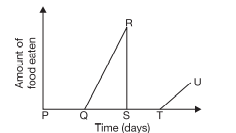 Study the given graph carefully.     The line QR shows the  stage of the mosquito