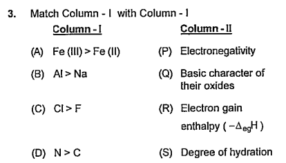 Match the following columns