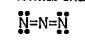 In the following electron-dot structure, calculate the formal charge from left to right nitrogen atom: