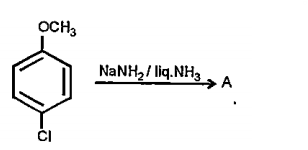 In the reaction   The major product A is