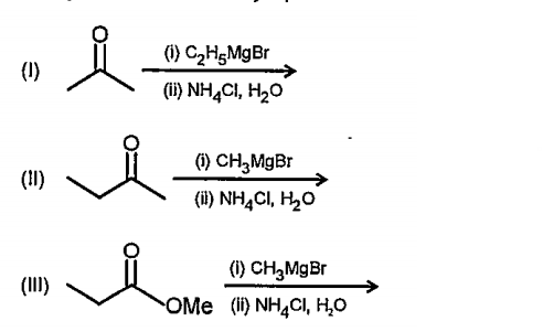 Choose the reagent and reactant that would produce 2-methyl-2- butanol as a major product.