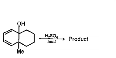 The expected major product may be