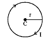 What will be the magnetic field at the centre C o the circular loop?