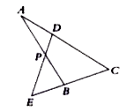 In the given figure , AB and DE are straight lines . angleBAC=40^(@),angleBPD=110^(@),andangleDEC=40^(@). Find angleACE.