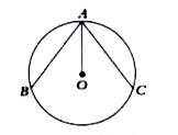 In the figure above (not to scale ), AB= AC and angleBAO=25^(@). Find angleBOC, if O is the centre of the circle .