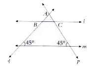 In the given  figure, if l || m  then what type of a  triangle is ABC ?