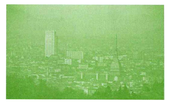 Look at the picture given below that shows a summer morning in a city.      What is the most dangerous air pollutant?