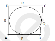 ABCD is a quadrilateral such that angle D= 90^@. A circle with centre O touches the sides AB, BC and CD and DA at P, Q, R and S respectively. If BC = 40 cm, BP = 28 cm and CD = 25 cm, then what is the radius of the circle is:   ABCD एक चतुर्भुज है जैसे angle D= 90^@ । केन्द्र  O वाला एक वृत्त क्रमशः AB, BC और CD और DA को P, Q,R और S से छूता है। यदि BC = 40 सेमी, BP = 28 सेमी और CD =  25 सेमी है, तो वृत्त का त्रिज्या क्या है