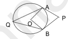 In the given figure, AP and BP are tangents to a circle with centre O. If angle APB= 62^@ then the measure of angle AQB is:  
दी गयी आकृति में, AP और BP वृत्त  की स्पर्श रेखाएँ हैं जिसका केंद्र O है | यदि angle APB= 62^@ है, तो angle AQB  का मान क्या होगा ?