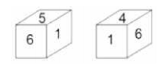 Two different positions of the same dice are shown. Select the number that will be on the face opposite to the one having '2', if the number on the face opposite to '3' is odd.    एक पासे की दो परिस्तिथियाँ दी गयी हैं| 2 की विपरीत कौन सा अंक होगा यदि 3 के विपरीत एक विषम संख्या है ?