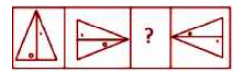 Select the figure that will come next in the following figure series.   निम्नलिखित श्रृंखला में लुप्त आकृति की पहचान करें