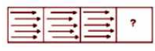 Select the figure that can replace the question mark (?) in the following series.   निम्नलिखित आकृति श्रृंखला में प्रश्न चिह्न (?) को प्रतिस्थापित करने वाली आकृति का चयन करें।