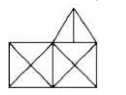 How many triangles are there in the following figure?    नीचे दी गयी आकृति में कितने त्रिभुज हैं ?