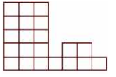 How many squares are there in the following figure?    दी गयी आकृति में कितने वर्ग  हैं ?