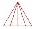 How many triangles are there in the following figure?    दी गयी आकृति में कितने त्रिकोण हैं ?