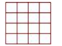 Find the number of squares in the
following figure.    दी गयी आकृति में कितने वर्ग  हैं ?