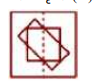Observe the following figure(A) and identify the correct figure. If the figure (A) is folded at the dotted line.    निम्नलिखित आकृति (A) का निरीक्षण करें और सही आंकड़े की पहचान करें। यदि बिंदीदार रेखा पर आकृति (A) मुड़ी हुई है।