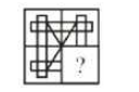 Study the given pattern carefully and select the figure that will complete the pattern given in the question figure.   दिए गए पैटर्न का ध्यानपूर्वक अध्ययन करें और उस आंकड़े का चयन करें जो प्रश्न आकृति में दिए गए पैटर्न को पूरा करेगा।