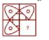 Study the given pattern carefully and select the figure that can replace the question mark (?) in it.   दिए गए पैटर्न का ध्यानपूर्वक अध्ययन करें और उस आंकड़े का चयन करें जो प्रश्न आकृति में दिए गए पैटर्न को पूरा करेगा।