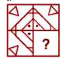 Which answer figure will complete the pattern in the question figure?    प्रश्न आकृति में कौन सी उत्तर आकृति पैटर्न को पूरा करेगी ?