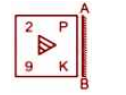 If a mirror is placed on the line AB, then which of the answer figures is the right mirror image of the given figure?