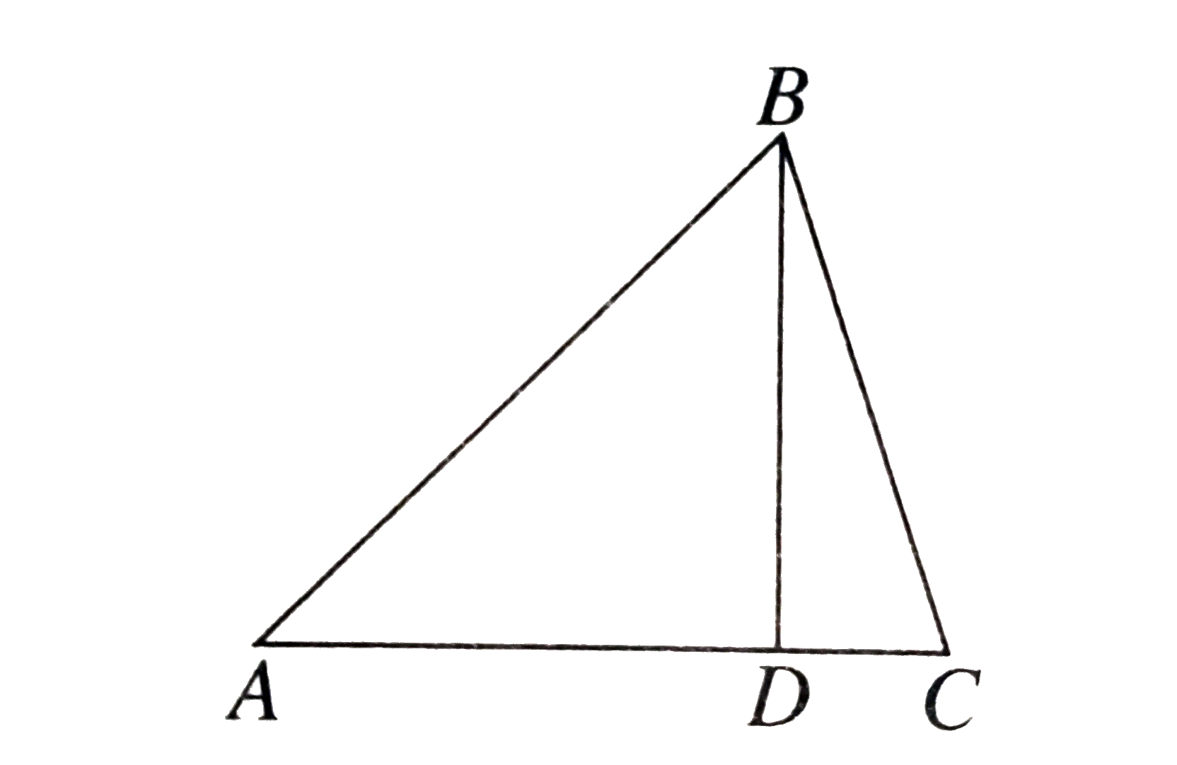 The Area Of TriangleABC Below Is 54 Square Meters If Altitude Bar BD 