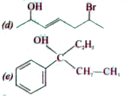 Classify the following alcohols as 1^(@),2^(@) and 3^(@) and give their IUPAC names   (A) CH(3)-CH(3)-CH(OH)CH(2)-overset(Br)overset(|)C(CH3)(2)    (B) (C2H5)(3)OH   ( C)CH(2)=C(Cl)-CH(OH)CH(3)    (D)