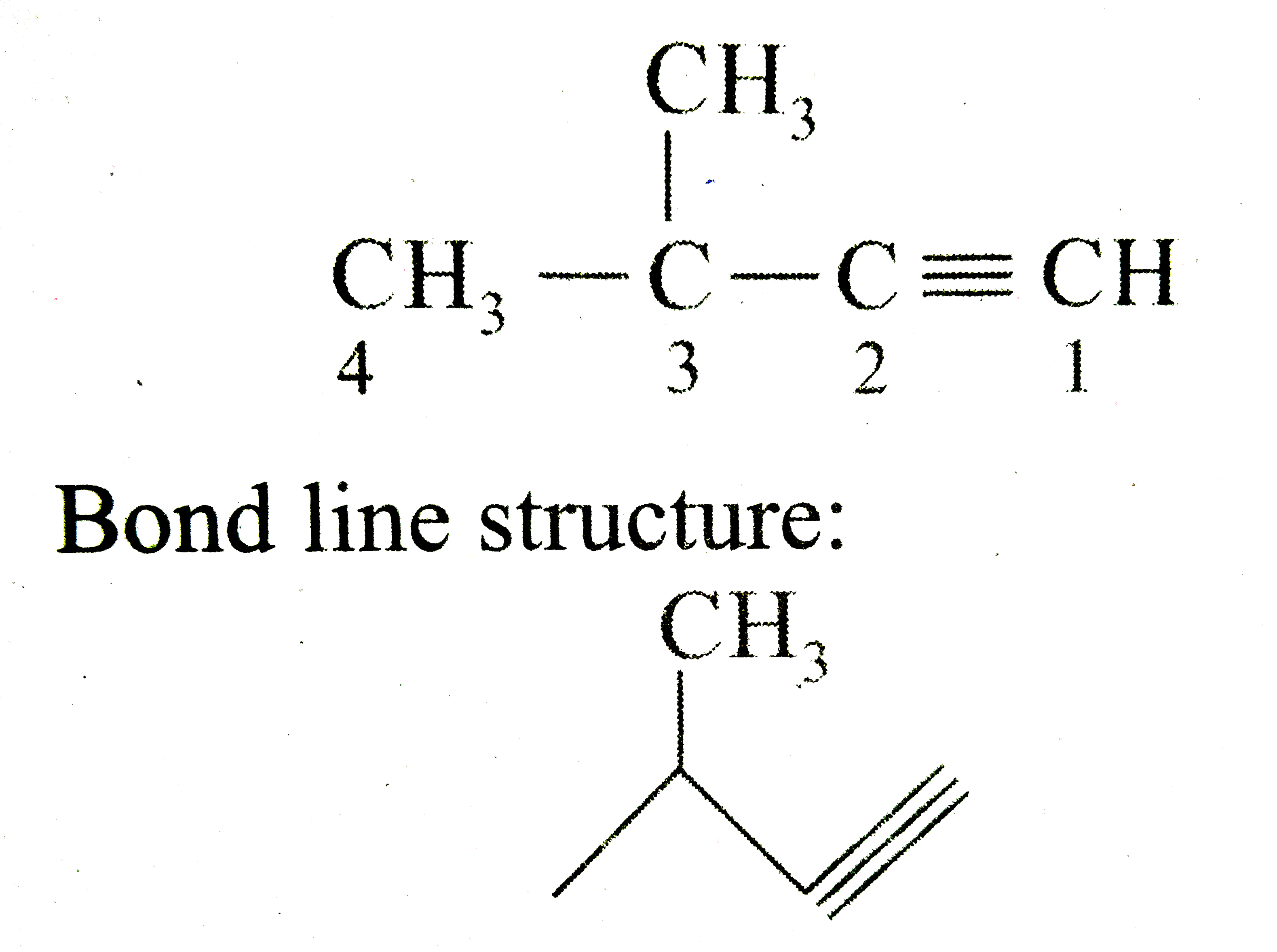 Draw The Condensed Structure And Bond Line Structure Of The Following 