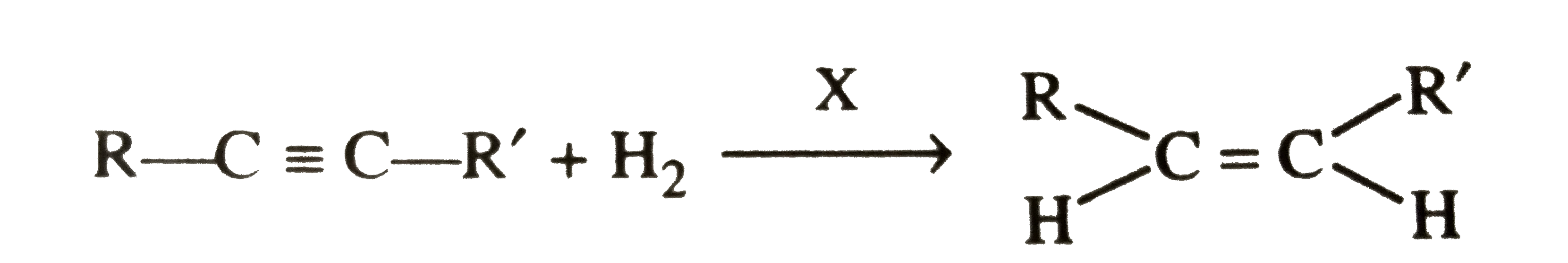 The reagent 'X' used for the following   reaction is