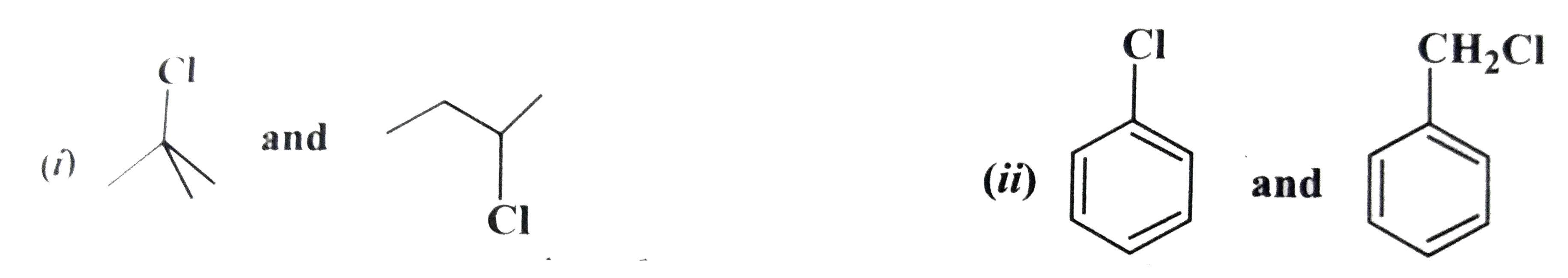 In each of the following pairs of compounds, identify the compound which will undergo S(N)1 reaction faster?