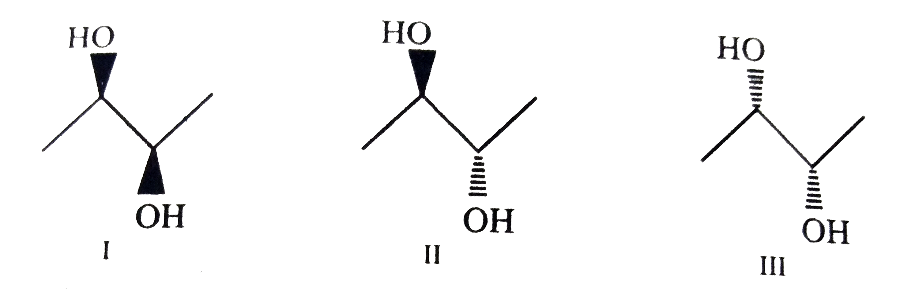 Consider the following structure:      Which of these structure is/are : (a) chiral (b) achiral (c) meso compound (d) enantiomers and (e) diasteromers?