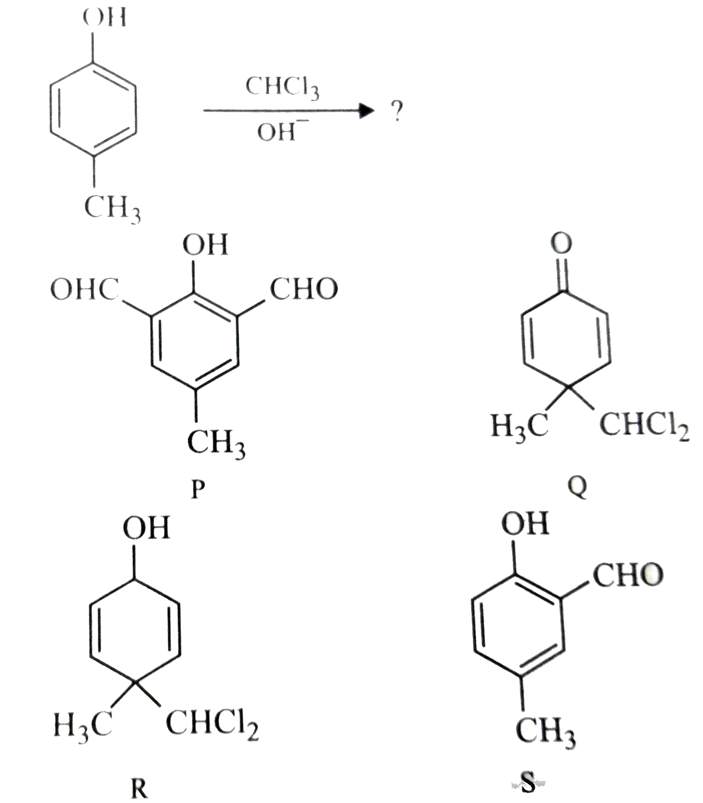 In the following reaction, the product(s) formed is(are)