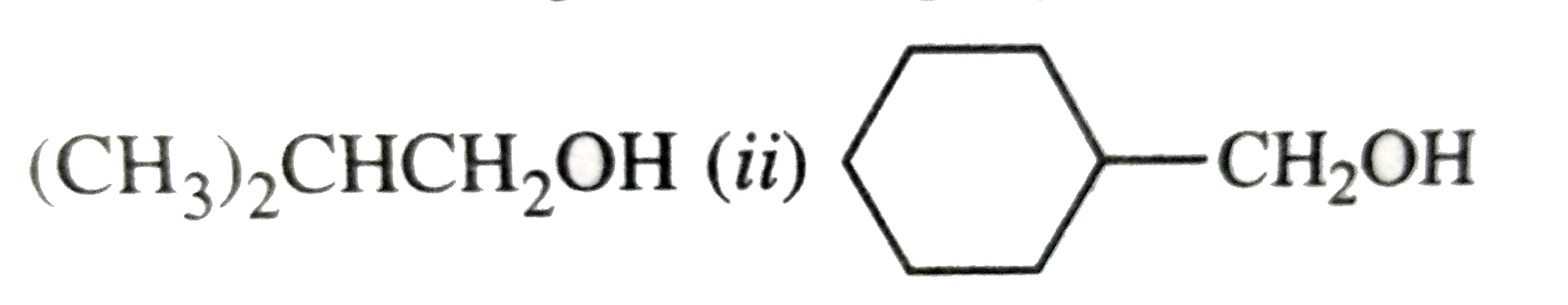 How are following alcohols prepared by the reaction of a suitable grignard reagent on methanal?   ((i) (CH(3))(2)CHCH(2)OH