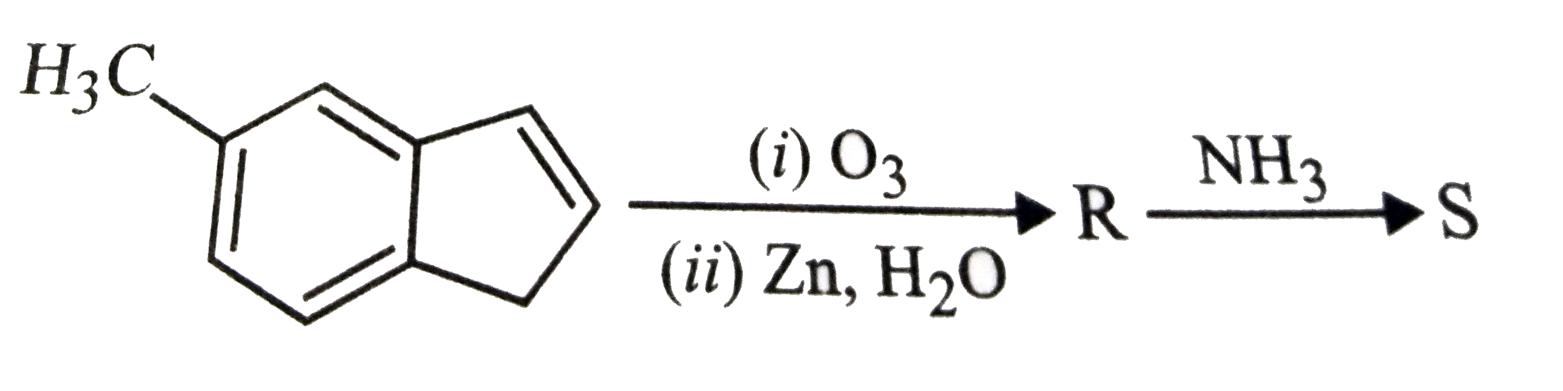 In the following reactions, the product S is