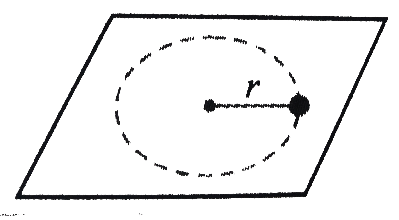 A small mass attached to a string rotates on a frictionless table top as shown in Fig. If the tension in the string is increased by  pulling the string causing the radius of the circular motion to decrease by a factor of 2, the kinetic energy of the mass will