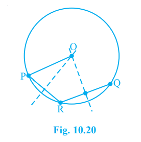 Given an arc of a circle, complete the circle.