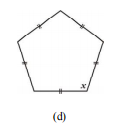 Find the angle measure x in the following figures.