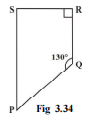 FindThemeasure of of angleP and angle S if overline(SP)squareoverline(RQ) in fig 3.34
