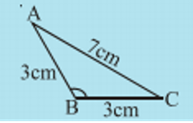 Look at fig and classify each of the triangles according to its   Sides   Angles