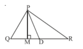 In trianglePQR ,D is the mid-point of bar(QR).   bar(PM) is.   PD is.  Is QM = MR?
