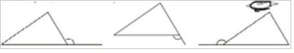 Exterior angles can be formed for a triangle in many ways. Three of them are shown here      There are three more ways of getting exterior angles. Try to produce those rough sketches.