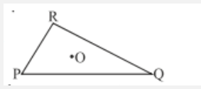 Take any point O in the interior of a triangle PQR. Is    OR+OP>RP?