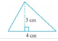 Find the area of each of the following triangles: