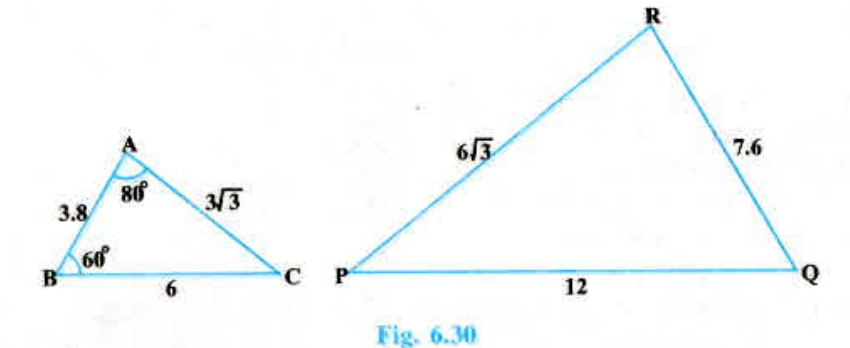Observe Fig. 6.30 and then find angle P.