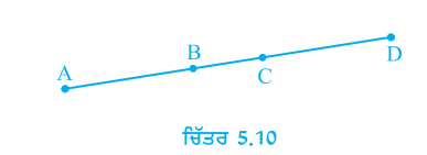 ਚਿੱਤਰ 5.10 ਵਿਚ, ਜੇ AC=BD ਹੈ, ਤਾਂ ਸਿੱਧ ਕਰੋ ਕਿ AB=CD ਹੈ।
