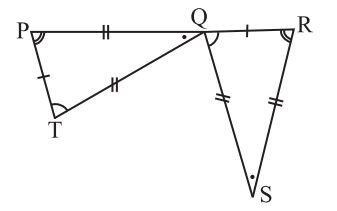 ਸਰਬੰਗਸਮ ਦੇ ਕਥਨ ਨੂੰ ਪੂਰਾ ਕਰੋ:- triangle QRS cong ?